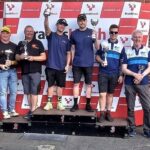 Guy Martin Instagram - Last weekend Team Lincs Classic Suzuki went down to Brands Hatch for the European Endurance Cup. Guy and Ash Thompson were on the GSXR1000K1 and TLCS new team rider (ex-GP winner) Alan Carter with regular boy Richard 'Steady' Steadman on the GSXR750K1. full Race report can be found on the Team Lincs Classic Suzuki Facebook page. Many thanks to all those involved especially Ash and Steady for some serious last-minute grafting on the bike build. To Dave Creasy and Rob Tucker for excellent pit-boards throughout the race with the help of Nick and Steve from team AC. Thanks to Sharon from Team Guy for stepping in and stepping up as Crew chief. Tracy from Team Alan for the superb cakes, and Jez, Butch and Paul for great work behind the scenes. Big thanks to Pete for making it happen. A very special thanks to the following for their help and support along the way from @morrislubricantsuk, Dunlop tyres, Marvic wheels, Crowe Performance, Signs Express Lincoln. As a team the craic was on point and as always we walk away with some great memories and more importantly some lessons learned. The EEC is a great series with an incredible paddock, and we hope it won't be long before we join them again on the track. #dainese #agv #guymartinofficial #guymartin Brands Hatch Circuit, Fawkham, Kent
