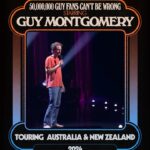 Guy Montgomery Instagram - Tickets for my 2024 stand up tour are now on sale in all territories everywhere in the world (in Australia and New Zealand). The ticket link you ask? Why that is tucked away in one of the most obscure places on the internet (my bio) I am sincerely excited about all of these shows and can’t wait to see you there