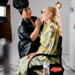 Gwen Stefani Instagram - 😭Doing @gwenstefani makeup is BANANAS! 🍌😭 Love you girl! Watch it on my YouTube channel NOW!