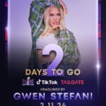 Gwen Stefani Instagram - Getting closer to seeing @gwenstefani rock the stage at #TikTokTailgate! Don’t miss the live show on NFL @tiktok_us on #SBLVIII Sunday at 4:05pm ET