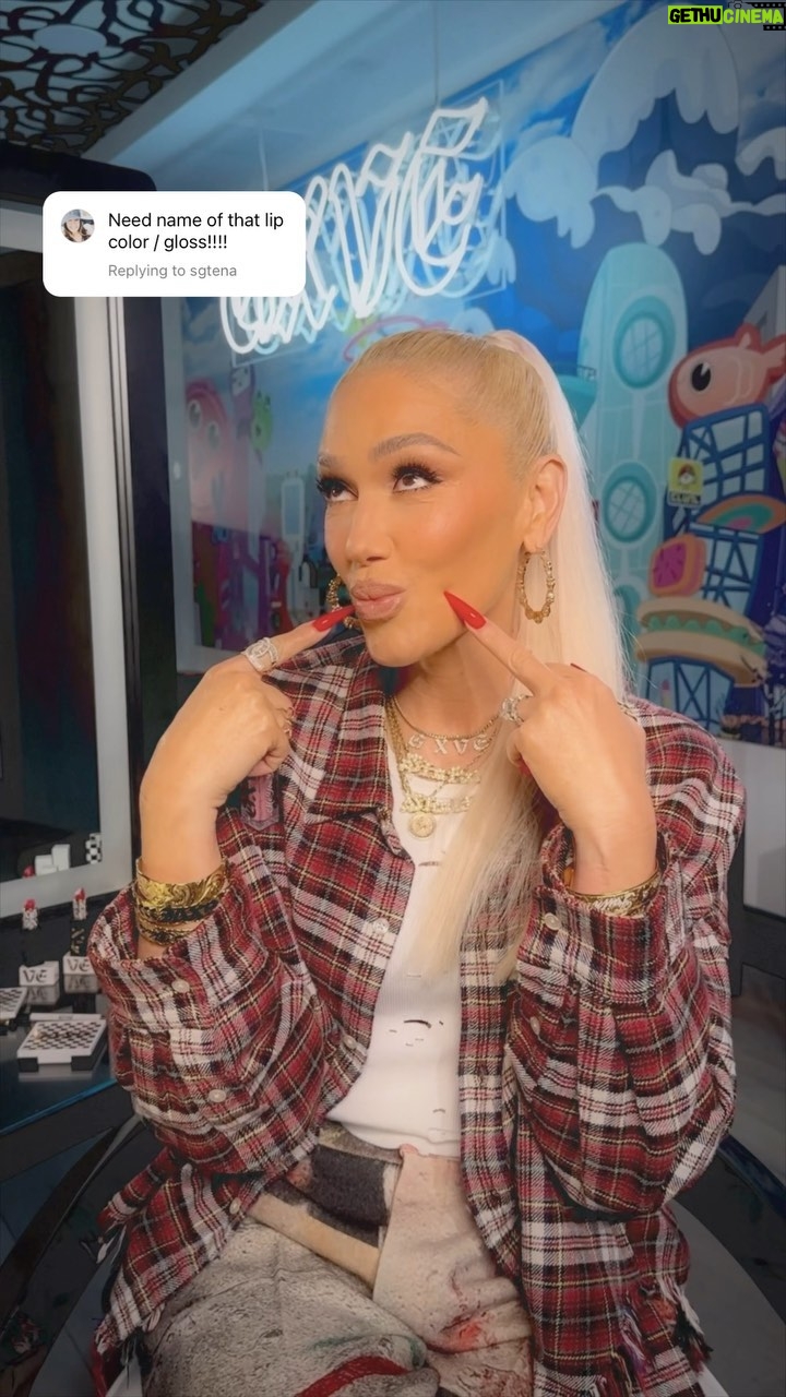 Gwen Stefani Instagram - Get Gwenβs go-to nude lip with 3 easy steps: π Pout To Get Real Lip Liner in Do Whatever π Iβm Still Here Liquid Lipstick in Camo π Bubble Pop Electric Lip Gloss in Dolled Up Available @sephora #sephoraatkohls and on gxvebeauty.com #liquidlipstick #longwearlipstick #lipliner #precisionlipliner