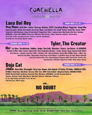 Gwen Stefani Instagram - @coachella 2024 

We’ll see you in the desert this April!!!

Register now for access to passes at coachella.com. Presale begins Friday, 1/19 at 11am PT.