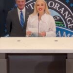 Gwen Stefani Instagram - back in the 7-1-4 days, i’ll always be an Orange County girl ♥️ thank you to the County of Orange for the incredible honor + induction to first ever the Hall of Fame !! gx
