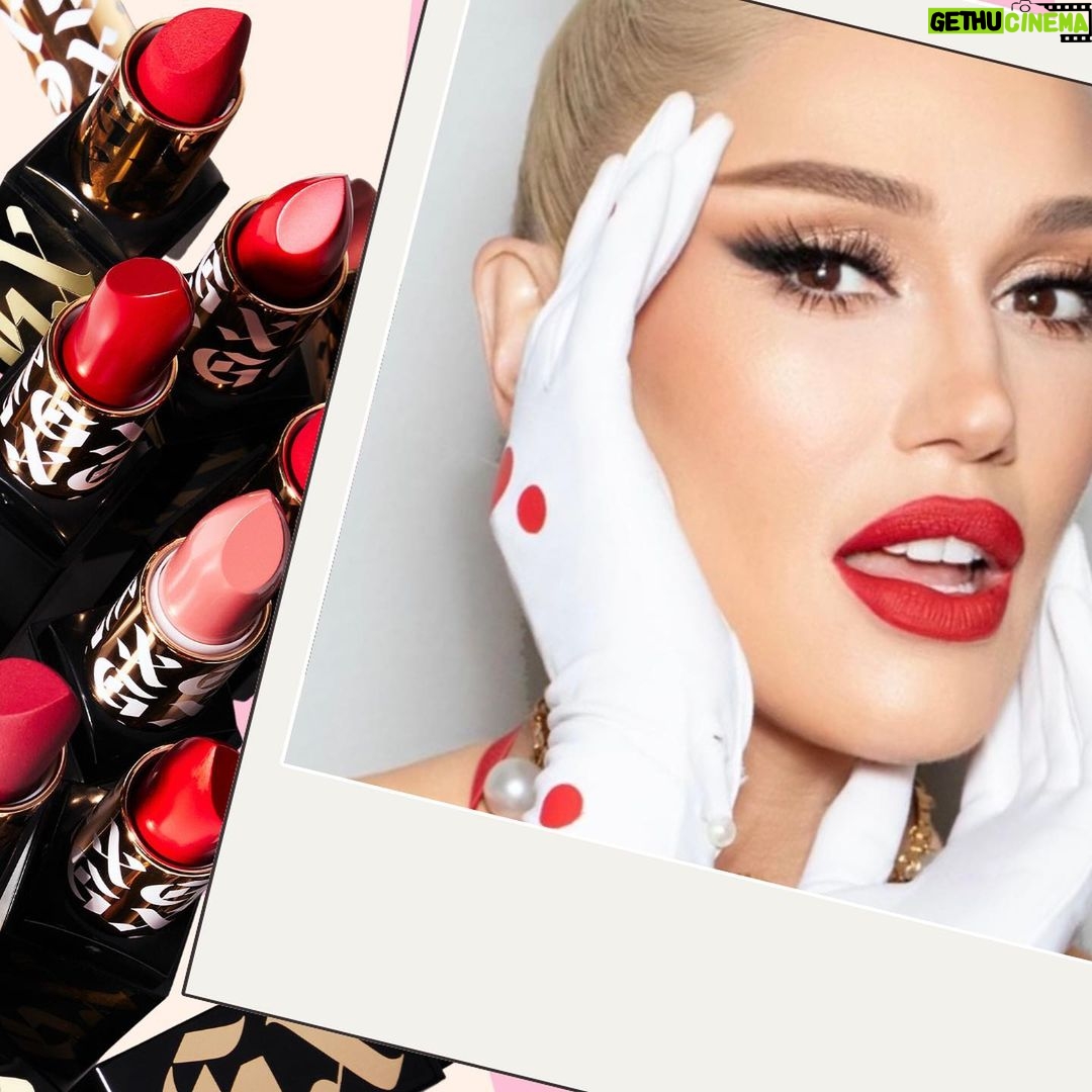 Gwen Stefani Instagram - heard it was #nationallipstickday @gxvebeauty 😘💨💋💄