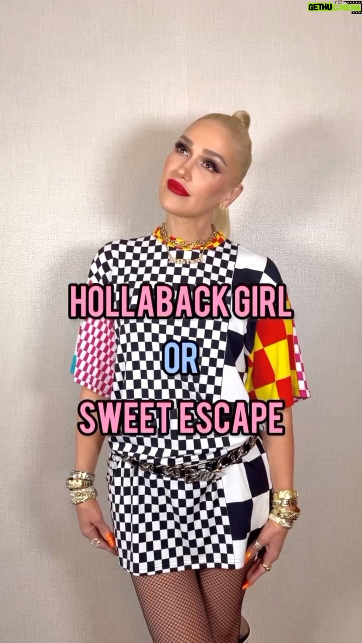 Gwen Stefani Instagram - that was tooooo easy !! ✨