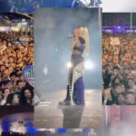 Gwen Stefani Instagram - cali vibes 🌊🤍!! i had the BEST time last night :) from @blakeshelton + i performing our new song Purple Irises to @duttypaul coming out and playing Light My Fire ❤️‍🔥❤️‍🔥 whaaat ?! a night to remember :) thank u 4 singing with us Long Beach 🎵 gx Long Beach, California