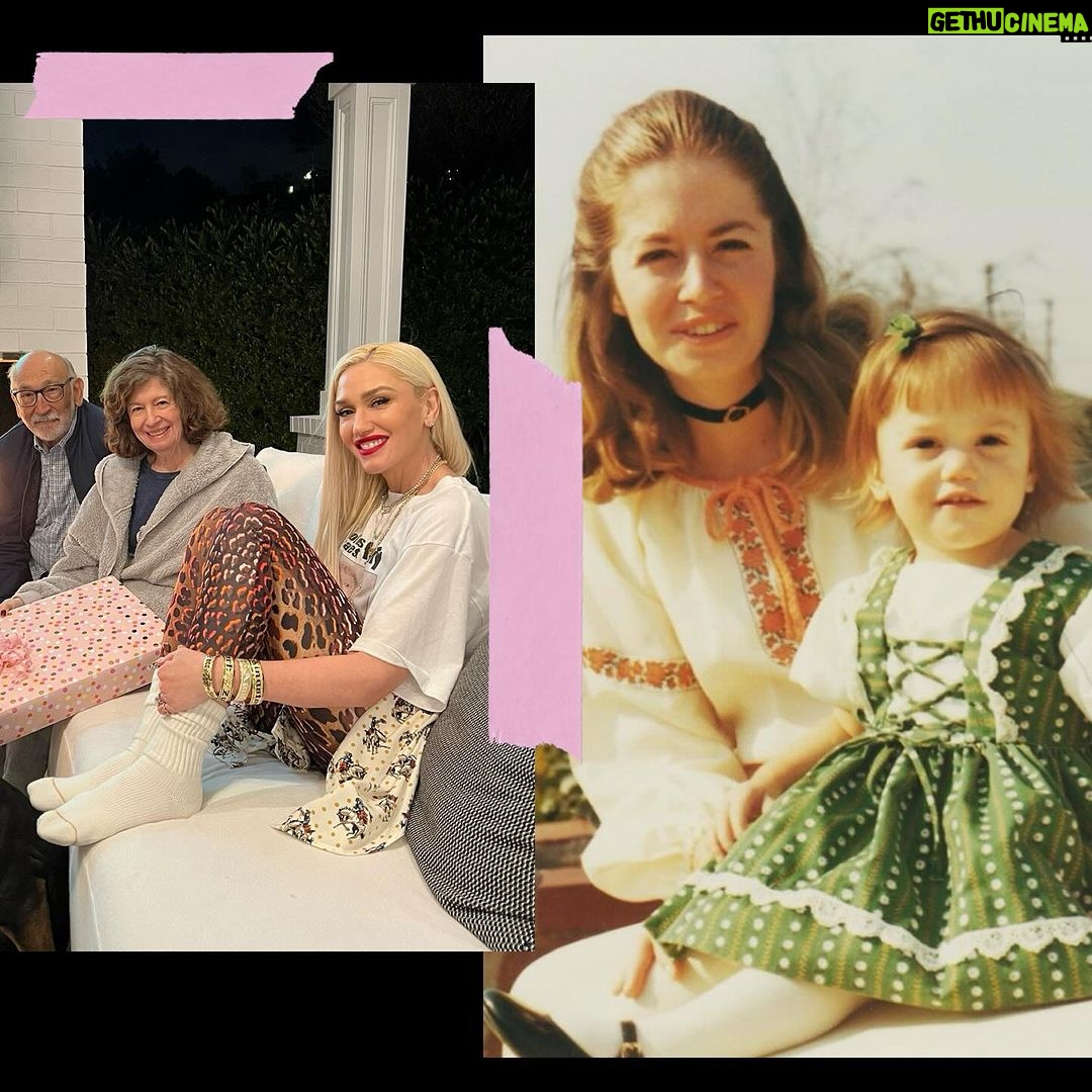 Gwen Stefani Instagram - happy birthday to my beautiful Mom !!🩷🩷 gx