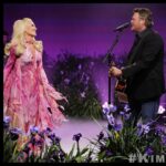 Gwen Stefani Instagram - thank u so much @jimmykimmellive for having us !! 🤍🥰 we had SO much fun + had the best time performing Purple Irises !!🪻🎉 :) gx