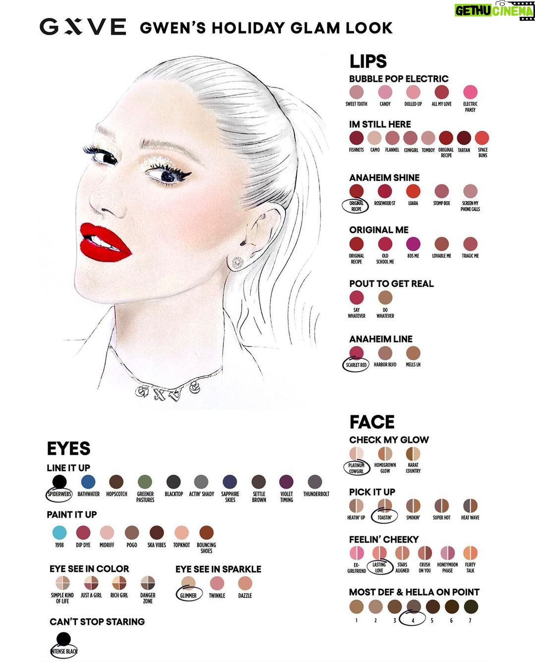 Gwen Stefani Instagram - unleashing beauty through the artistry of @gxvebeauty: where colors collide + creativity thrives! 🎨💄✨gx