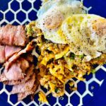 Gwyneth Paltrow Instagram - Today’s #boyfriendbreakfast came from the pages of Eating From Our Roots the new cookbook by @mayafellerrd was a BIG HIT. “Breakfast Tocilog” is a Filipino dish that I made Paleo using the fried cauli rice recipe from @nomnompaleo Gaucho had it too