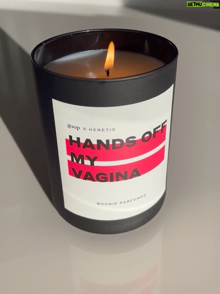Gwyneth Paltrow Instagram - The word “vagina” holds a lot of power. And yet, there is a recurring need to say: Hands off. Hands off our vaginas in any context where they’re not invited. Your reproductive organs; your choice. In honor of the anniversary of Roe v. Wade on January 22, goop will donate $25 from the sale of each limited-edition candle sold on goop.com and in our retail stores to the ACLU Foundation’s Reproductive Freedom Project.* Head to the link in my bio for more information on ways to aid in the ACLU’s urgent and critical fight to protect our rights and basic freedoms. *Donations will be made on each candle sold until the candle sells out or July 1, 2022, whichever occurs first, and are not deductible to purchasers.