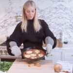 Gwyneth Paltrow Instagram – This simple shakshouka is a real crowd pleaser at my house. It’s warm, comforting, and so easy to throw together. My favorite way to make it is in a cast-iron pan in my @monogramappliances hearth oven—it cooks the eggs perfectly (with crispy edges and a runny center) every time. Let me know if you try the recipe, I think you’ll love it.