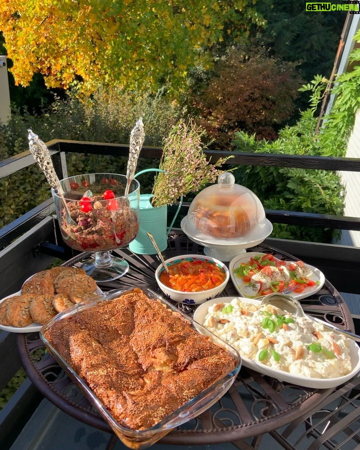 Hümeyra Aydoğdu Instagram - Karamelize Soğanlı Ispanaklı Börek 🎉 Karamelize soğan ve Ispanak ikilisi muhteşem ✨ böreğe de inanılmaz yakışıyor✨ lakin İstanbul’da ki yufkaları burada bulmak mümkün değil 😕 genelde dondurulmuş ve kağıt gibi ve bayat ve ve ve ... lezzet verebilmek için yaptığım yöntemleri sizinle paylaşacağım ve sonuç MÜ KEM MEL 🥳 Püf nokatalarım; ✨Yufkaları öncelikle sodaya batırıyorum. Evet bildiğiniz soda, öyle az falan da değil bayağ ıslatıyorum. ✨Parçalanıyor evet !!! Parça parça tepsiye diziyorum. Üzerine tereyağ parçaları pay ediyorum. ✨Her bir katı için aynı şeyi yapıyorum ( Sodaya batır suyunu hafifçe sık ve tereyağ parçaları ekle ) ✨ Bol iç malzemesi - Karamelize soğan 🧅 renk alsın pişsin şekeri ortaya çıksın😋 Ispanakları ekle soğanlara yumuşasın yaprakları 🥬 ve peynir ekle 🧀 çok pişirme eklenenleri ....genelde Kaşar peyniri kıvamında yabancı peynirler kullanıyorum ( #mozzarella #edamer #gouda #parmagiano ) ✨ Baharatlar ; Bolca karabiber ve Pulbiber ✨ Her kata Yoğurt her kata ✨ peynir serpiştir ✨ ✨ Son olarak üzerine bolca yoğurt ve 1 yumurta sarısı sürüyorum.. susamsız olmaz ve 1 gece buzdolabında bekletiyorum ✨🙌🏻 ✨Ertesi gün fırına 185 ° kızarana dek✨ Şimdiden afiyetler 🎉 #turkishfood #börek #deutschland #essenmachtglücklich #foodies #hümeyratarzıbörek #recipe #tips #europe Düsseldorf, Germany