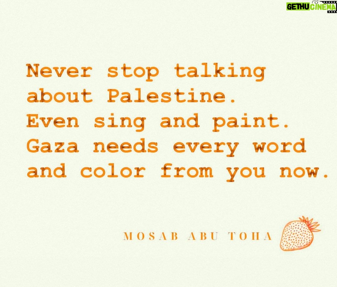 Hāwane Rios Instagram - amplifying from @mosab_abutoha “Never stop talking about Palestine. Even sing and paint. Gaza needs every word and color from you now.” At this point, you all know where I stand. You know my rage, you know my truth, you know my heartbreak, you know my grief. I have archived most of my story posts in my highlights. I will continue to post but I will not be repeating myself over and over again any more. I will now channel it all into my prayers, my actions, and my art. When I feel like I want to share my thoughts and very real emotions, I will. And when I don’t want to, I won’t. Going inward as much as I go outward is the only way I can sustain myself. So now, I sing. My altar will forever be set to honor Palestine. This is a promise I will keep for all of my days. I won’t stop standing up and speaking up. I won’t stop praying. I won’t stop loving. I won’t stop caring. I will sing for you until I journey to the ancestors. And even then, my voice will remain tuned to travel to your heart and to the heart of my land and people. To Palesetina, with love, always, na’u me ke aloha mau Puu Huluhulu