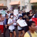 Hāwane Rios Instagram - ‘Kū Kia’i Palesetina // Solidarity March for Peace // January 28, 2024 in Honolulu, Hawai’i’ Honored to have laid down footsteps and offerings of chant and song to call for a permanent ceasefire and absolute end to the genocide of Palestine, Congo, Sudan, West Papua and all places and people suffering the devastation and soul shattering anguish of the evil powers that be. I have marched adorned in my regalia, in my sacred ‘a‘ahu since the first march we were asked to offer protocol for in 2012 for the ‘A‘ole GMO Movement in Hilo Hanakahi. It was so powerful to ‘a‘ahu in regalia alongside people that I have been in ceremony with for the past three years. We adorned in pā‘ū, kākua, lei hulu, lei momi, lei aloha from every sacred moment in prayer we have shared together in the places with stand for. When we ‘a‘ahu and when we oli, we are bringing the best of ourselves and the highest of our offerings to the place and the people we are standing up in solidarity for. I looked around and saw the words Kū Kia‘i Palesetina everywhere my eyes landed and all I could think of was how incredibly powerful it is to affirm our love for a place most of us have never been in our language and in the language of our movement for Mauna Kea which brought us into relationship on the Ala Hulu Kūpuna. So when we chant and when we include the God of the people we stand with in our prayers, it is our highest, most sacred of ceremonial expressions of devotion. I don’t just stand for Palestine. I have come to deeply love Palestine. And that is why I promise to keep speaking, keep marching, and keep posting as much as I possibly can. Because it is, to me, the correct thing to do. It is the kūpono thing to do. It is the kūpono person to be and continue to become. Aloha nā waipuna me nā ki’owai o Paleketina Mai nā kahawai a hiki loa i ka Moananuiākea E mau ke ea o ka ‘āina i ka pono I ke aloha i ka ‘oia’i’o Kū nā Kia’i Mauna a Wākea Kū nā kia’i Paleketina Inshallah Ameen From the river to the sea Palestine and Hawai’i shall be free 📸: @jenmay Puu Huluhulu