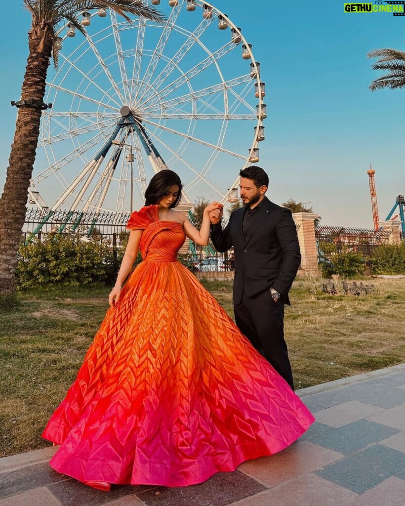 Haifa Hassony Instagram - : : اطلالة مهرجان #الهلال_الذهبي ❤️ : الفستان من تصميم @fouadsarkisofficial @yona.iq Baghdad, Iraq