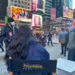 Hailee Steinfeld Instagram - how it started vs how it’s going… T W O • D A Y S 💜🏹💜🏹💜🏹💜 @hawkeyeofficial @marvelstudios @marvel @disneyplus