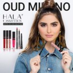 Hala Al Turk Instagram - اكتمل حلمي هالسنة بإطلاق منتجات￼￼￼￼￼￼￼￼￼ #حلا_كوزماتكس الجديدة من #عود_ميلانو شاركوني فرحتي واحلامكم الي تحققت هالسنة💓💄 @oudmilano @halacosmeticsofficial makeup: @gigicherqaoui stylist: @mayaeltal & @zadigetvoltaire