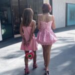 Halle Berry Instagram - My mini me (but not so mini anymore) and my VanO took me to the World of Barbie for my B-day! I got to let my inner Barbie soar!!!! I love you guys …thank you ! And…. I highly recommend it 🌸