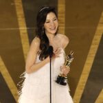 Halle Berry Instagram - It was an honor to present, alongside @jessicachastain, @michelleyeoh_official with her HISTORIC Oscar for Best Actress! This was a long time coming and a moment I will forever hold dear! 🤍