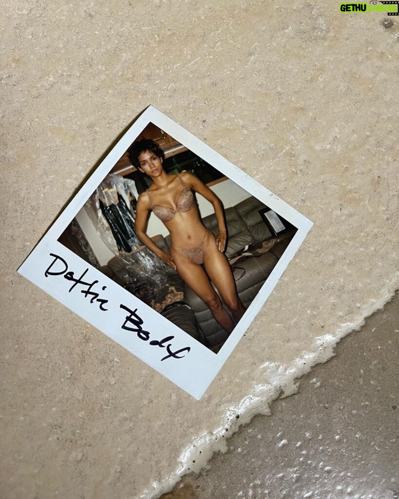 Halle Berry Instagram - This #tbt I share with you what we affectionately called “The Dottie Body.” Every piece of Dorothy Dandridge’s clothing given to me by her manager Earl Mills fit me perfectly! Here’s a look behind the curtain of my polaroid collection of costume fittings and shoot days! If you love Dottie like I do, enjoy! ❤️
