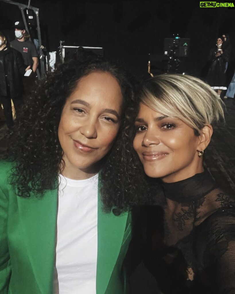 Halle Berry Instagram - What an honor it was to chat with my friend @gpbmadeit, the director of The Woman King, for What Is Cinema @vanityfair. Thank you for the insightful conversation and for welcoming me into the club! ❤️