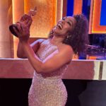 Halle Berry Instagram - My dear Angela…it is no doubt how deserving you are of this long overdue moment. Your commitment to storytelling continues to inspire us ALL. A truly talented and loving soul, mother, leader and woman I am proud to call my sister! Keep shining 🤍