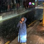 Han Chae-young Instagram - #출근길 #첫눈 #신난다 #❄ #firstsnow #exciting 😆😆