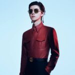 Han Lu Instagram - Cross the 🔥🔥🔥 with #GucciEyewear 🕶️🕶️🕶️
