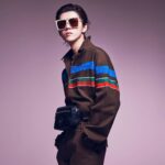 Han Lu Instagram - Cross the 🔥🔥🔥 with #GucciEyewear 🕶️🕶️🕶️