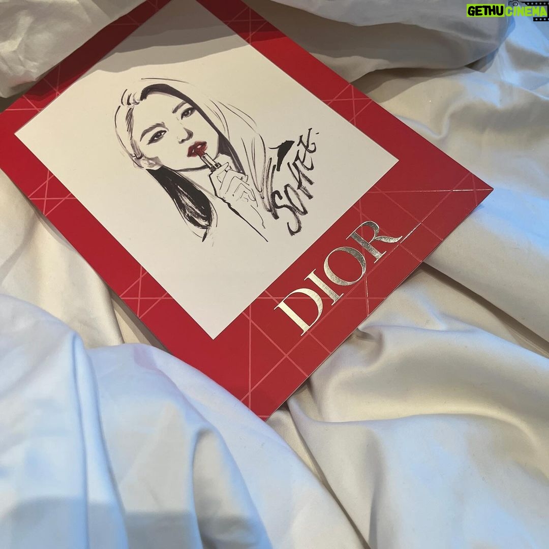Han So-hee Instagram - 사랑이 넘치는 나의 소사모들과 디올💋💋💋💋 #루즈디올 #디올립스틱 #RougeDior @diorbeauty