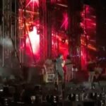 Hana AlZahed Instagram - مبروك يا تامر على ال البوم الجديد تحفة😍 هيكسر الدنيا ان شاء الله. مبسوطة اني كنت معاك على المسرح ف اغنية انت اختيار من فيلم بحبك ❤️ مع اني كنت مخضوضة من العدد ده كله ما شاء الله جمهورك كبير ❤️مبروك علينا الفيلم 🫶🏻، و مبروك على الحفلة الكبيرة دي 😍