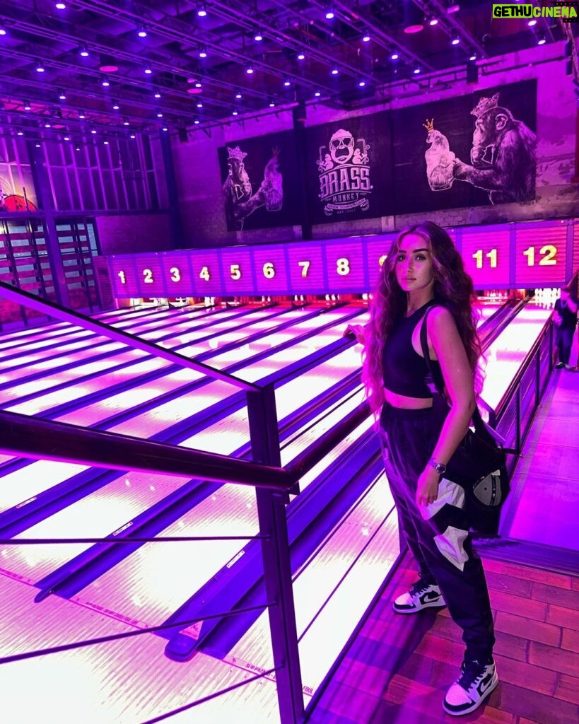 Hana AlZahed Instagram - Nothing but strikes. 🐻 🎳
