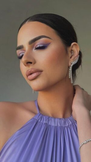 Hanady Mhana Instagram - Ready for day II #passantxfarrag 🟣

Makeup: @rehamkhalifaa 
Jewellery: @glamour.jewellery 
Lashes: @rmoosh.eg 
Styled by @reemsalamaofficial
