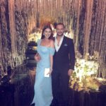 Hanady Mehanna Instagram - حبيبي 🧿🤍 Both styled by my love @reemsalamaofficial Pampered by @abdallahelrefaeii Dress by @maisondzcouture