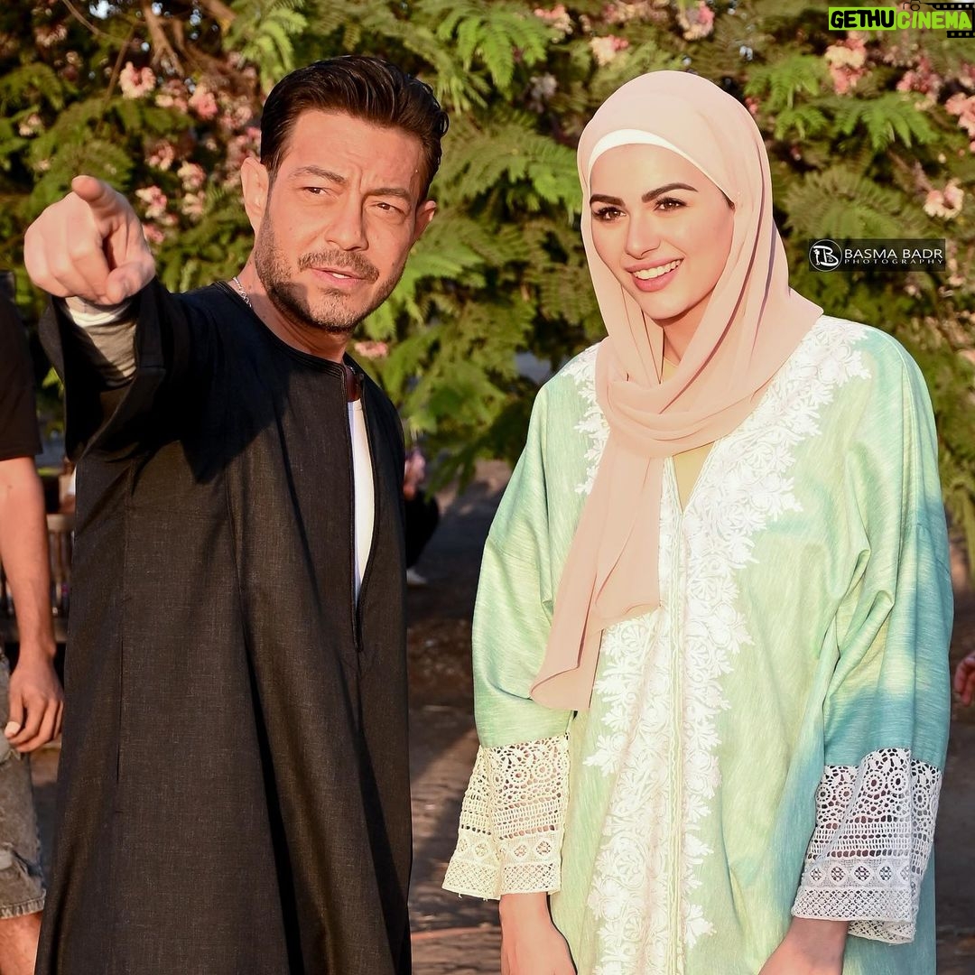 Hanady Mehanna Instagram - I will miss Yehia & Batta 😞 Yarab el mosalsal yekoon 3agabko w shokran le kol el nas el kano fel mosalsal we wouldn’t have done it without all of you! Had so much working with such a professional and talented artist @ahmedzaherofficial1 shokran 3ala kol haga 🤍🤍 See you all again soon but with a new character xx - Hanady