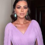 Hanady Mehanna Instagram - Right before heading to the carpet of “19B” for @ahmedkhaledsalleh 💜 #CIFF44 Styled by the amazing @khemissi_imen Dress by @najasaade Makeup by @mai_elbahey Hair by @silviahairstyling Jewellery @dimajewellery Clutch @marzook_official