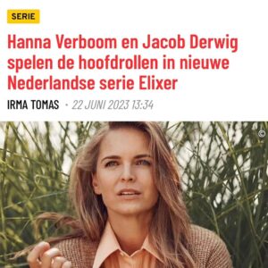 Hanna Verboom Instagram - Ik ga weer acteren! 🎉 Na jaren sociaal ondernemen ga ik weer voor de camera staan.

Het onderwerp is nog altijd even relevant en raakt ons allen: de farmaceutische industrie.

Ik ben er enorm trots op dat ik dit geweldige team van @topkapifilms onder regie van de briljante, bevlogen @dananechushtan mag versterken. 

En dat met de allerfijnste collega’s @jacobderwig @romanderwig @klijnedamen @wimopbrouck @bart.bijnens @walidbenmbarek @tina10a @olivialonsdale @peggyvrijens e.v.a. 

Coming soon @bnnvara @npo.nl @omroepntr