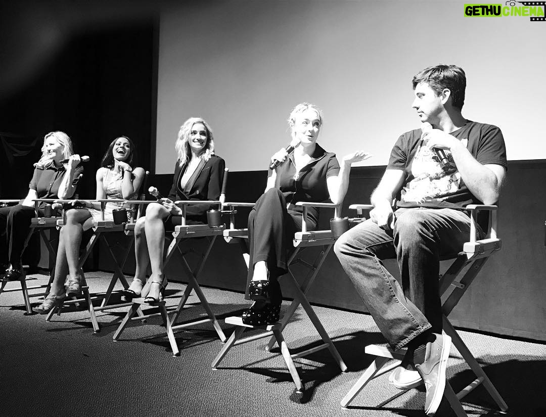 Hannah Kasulka Instagram - Me saying something the girls thought was funny but @jerslater was NOT amused by at #TheExorcist fan screening on Friday
