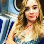 Hannah Kasulka Instagram - Here’s some #tbt pictures from S1 of @theexorcistfox There’s a new episode tomorrow that you might see a familiar face in if you watch. This season is really great so you should catch up already if you haven’t yet.