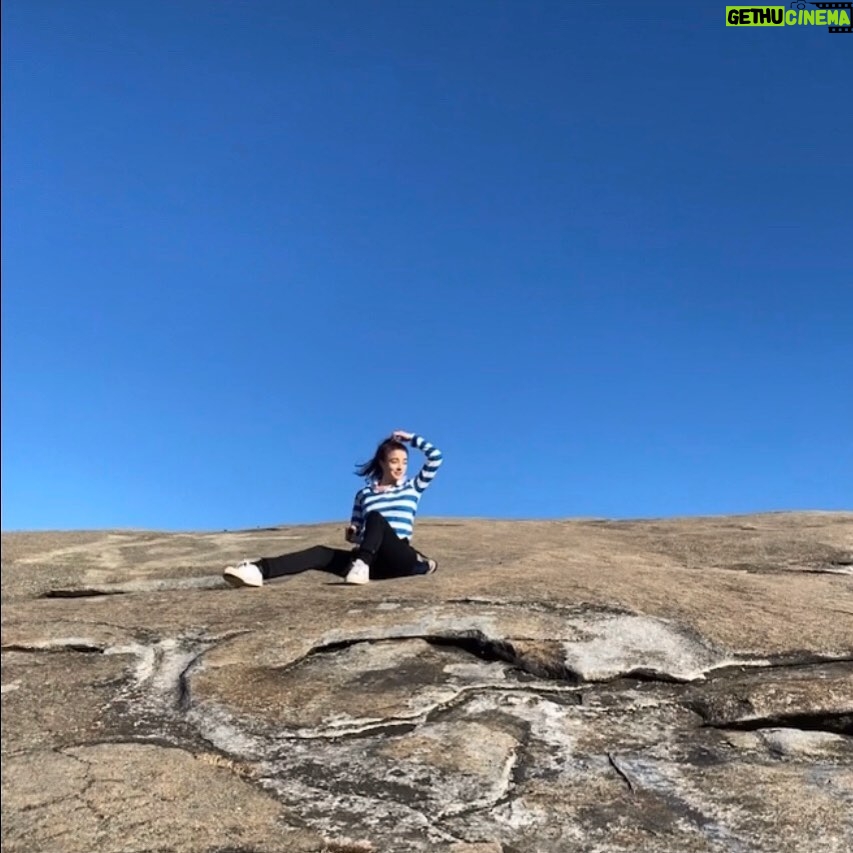 Hannah Kasulka Instagram - Let freedom ring from Stone Mountain, GA - MLK It felt good to hike this mountain especially after this recent historic election in Georgia. While the horrific history is still present and there’s more mountain to climb I’m hopeful for where we’re headed. One gleam of hope is @gillybrewbar which is a business that exists in a house on the former “white side” of the train tracks, built by slaves and is now owned by a Black woman. And they have GREAT coffee and oat milk! Take that racists! As a white person I can’t fully understand white supremacy because as @sonyareneetaylor eloquently put it I’m “swimming in the depths of the ocean of it, like fish breathing it in”. I agree with Sonya and think we need to come up for air and listen to the folks on the surface who are getting “hit by the waves—people of color, especially Black and Indigenous folks—and trust their experiences in order for white folks to collectively figure out how to dismantle white supremacy”. While I haven’t figured out how to do that TODAY I think it starts by us each taking our personal power back. My hope today is to elevate some voices on my little mountaintop that are leading conversations and making real change for our BIPOC friends & family and encourage you to take your own inspired action daily to better our world. After all, we’re each a drop in the same sea🌊 @snap4freedom @sisterloveinc @cagefreecannabis @blackgirlsbreathing @indigenousrising @indigenousclimateaction Stone Mountain, Georgia