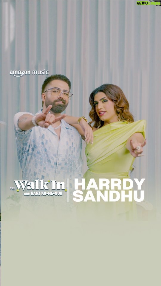 Harrdy Sandhu Instagram - The bijlee ⚡ is strong with this duo! Rani KoHEnur (@sushantdivgikr) is back with another episode of #TheWalkInOnAmazonMusic & this time we are in @harrdysandhu's closet 🤩 Catch all the fun they had discussing Harrdy's fashion experiments, the 83 movie experience and much more, streaming exclusively on the Amazon Music Mobile app. Link in bio 🔗 #PrimeDaySpecial #IncludedWithPrime