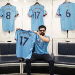 Harrdy Sandhu Instagram - Match day 💪🏻 Kamm khichdo ajj @mancity @pepteam @pumaindia Etihad Stadium of Manchester