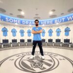 Harrdy Sandhu Instagram - Match day 💪🏻 Kamm khichdo ajj @mancity @pepteam @pumaindia Etihad Stadium of Manchester