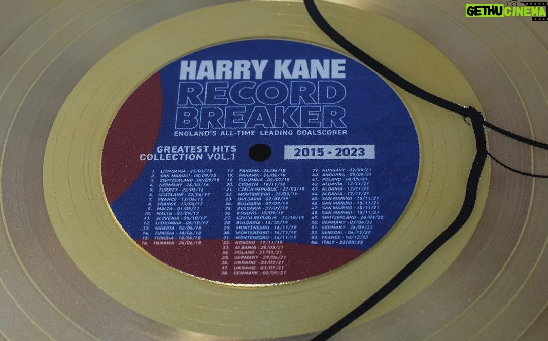 Harry Kane Instagram - I couldn't have broken the @england all-time goalscoring record without the support of my team-mates and managers who have helped me along the way. This gift is a massive thank you from me to all those who I've shared a changing room with since my debut. Thank you. 🏴🦁🦁🦁