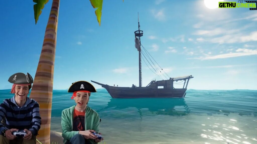 Hayden Byerly Instagram - YARRRRRR!!! Come watch captain @kalamaepstein and I sail these treacherous waters this evening!! We be looking for new isles, massive sea beasts, and a whole lotta booty! Make sure to hi!!! LINK IN BIO 🤘 #seaofthieves #pirates #adventure #piratelifeforme #mates