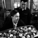 Hayden Byerly Instagram - Love this photo of @kalamaepstein and I being mischievous on set. I just hate his whole black and white aesthetic. Be sure to see The Fosters tonight! Don't worry it's not black and white 😉