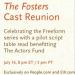 Hayden Byerly Instagram – So excited to see the beautiful @thefosterstv family coming together to support @theactorsfund during this crazy time!  Check it out at People.com or EW.com 7/16 at 8pm EST! 😁