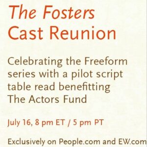 Hayden Byerly Instagram - So excited to see the beautiful @thefosterstv family coming together to support @theactorsfund during this crazy time!  Check it out at People.com or EW.com 7/16 at 8pm EST! 😁