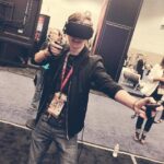 Hayden Byerly Instagram – My mom called this my “gamer pose” whereas I call it the “flying around in space shooting people pose,” you decide which is better.  #e3